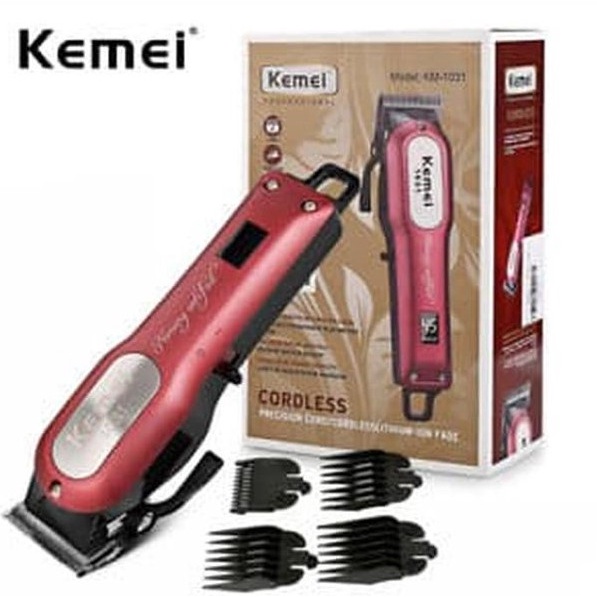 COD MESIN CUKUR RAMBUT KEMEI KM-1031 BATERAI LCD RECHARGEABLE LITHIUM KEMEI KM-1031