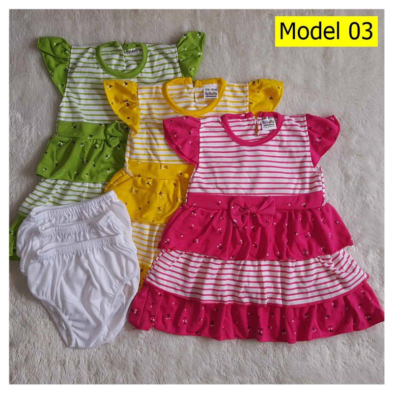 [part 2] Setelan Baju Bayi Perempuan / SETELAN Dress Bayi Usia 3 - 18 Bulan PREMIUM SYIFANA