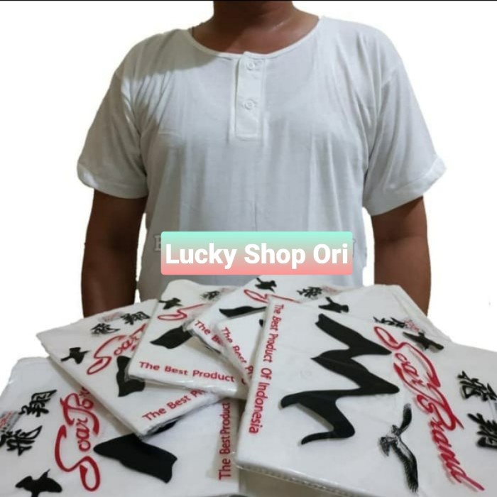 Kaos Dalam Kaos Oblong Pria Swan Kancing Kaos Dalam Soar Berkancing Klep