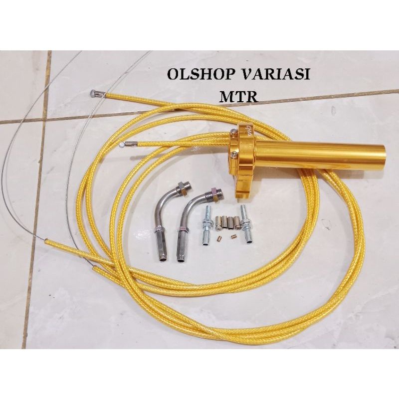 Sepaket gas spontan 2 kabel gas carbon dan L gas universal