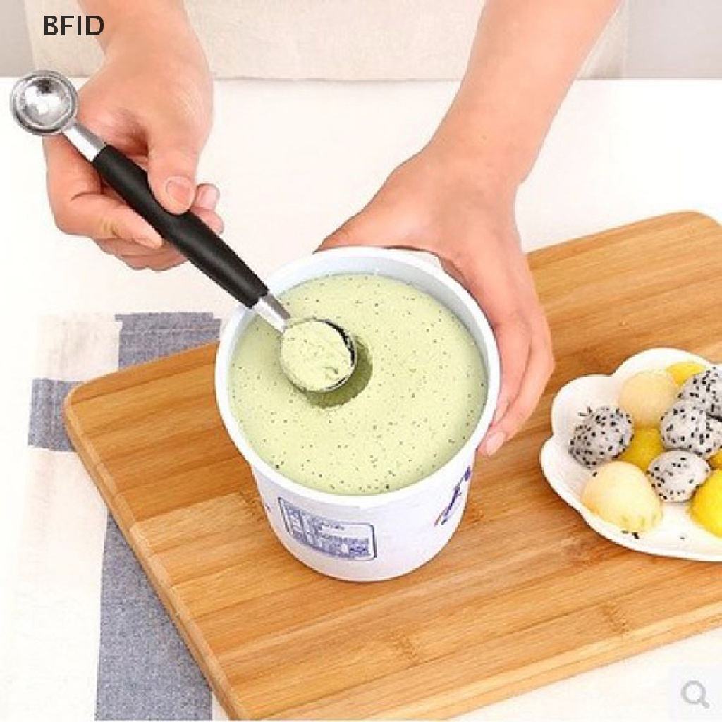 [BFID] Sendok Es Krim Scoop Buah Ice Cream Scooper Dapur Stainless Steal Double Ended [ID]