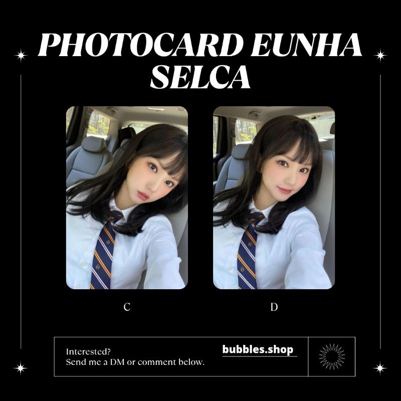 PHOTOCARD UNOFFICIAL EUNHA G-FRIEND SELCA