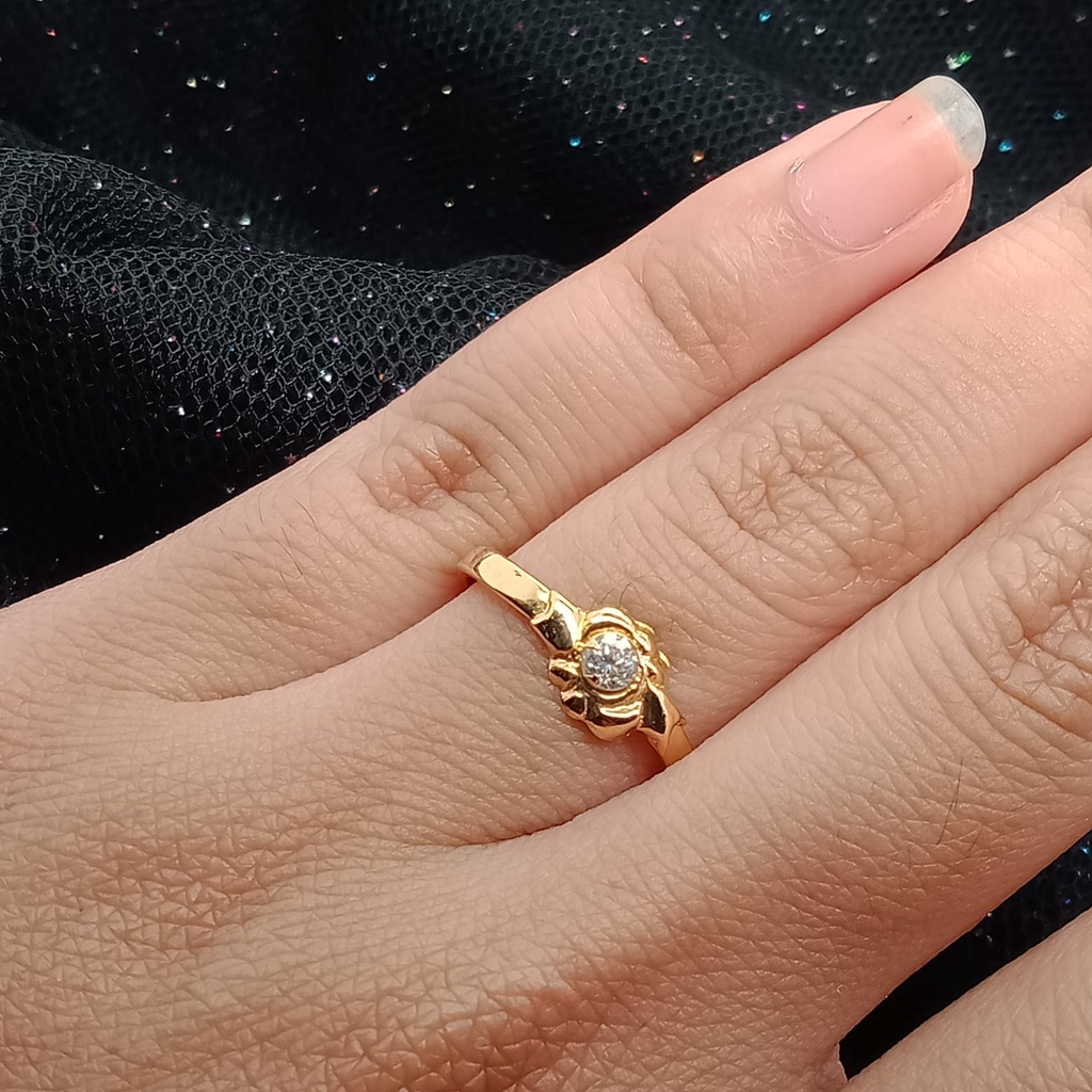 Cincin emas 17k - 0.55 gr kadar 750 - 4110