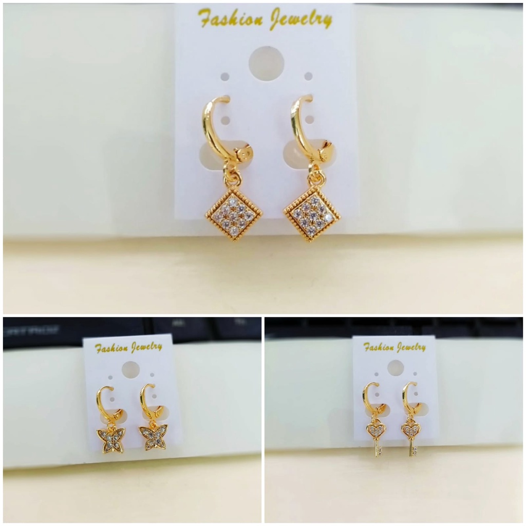 AV60 Grosir Anting Juntai Permata Anting Dewasa