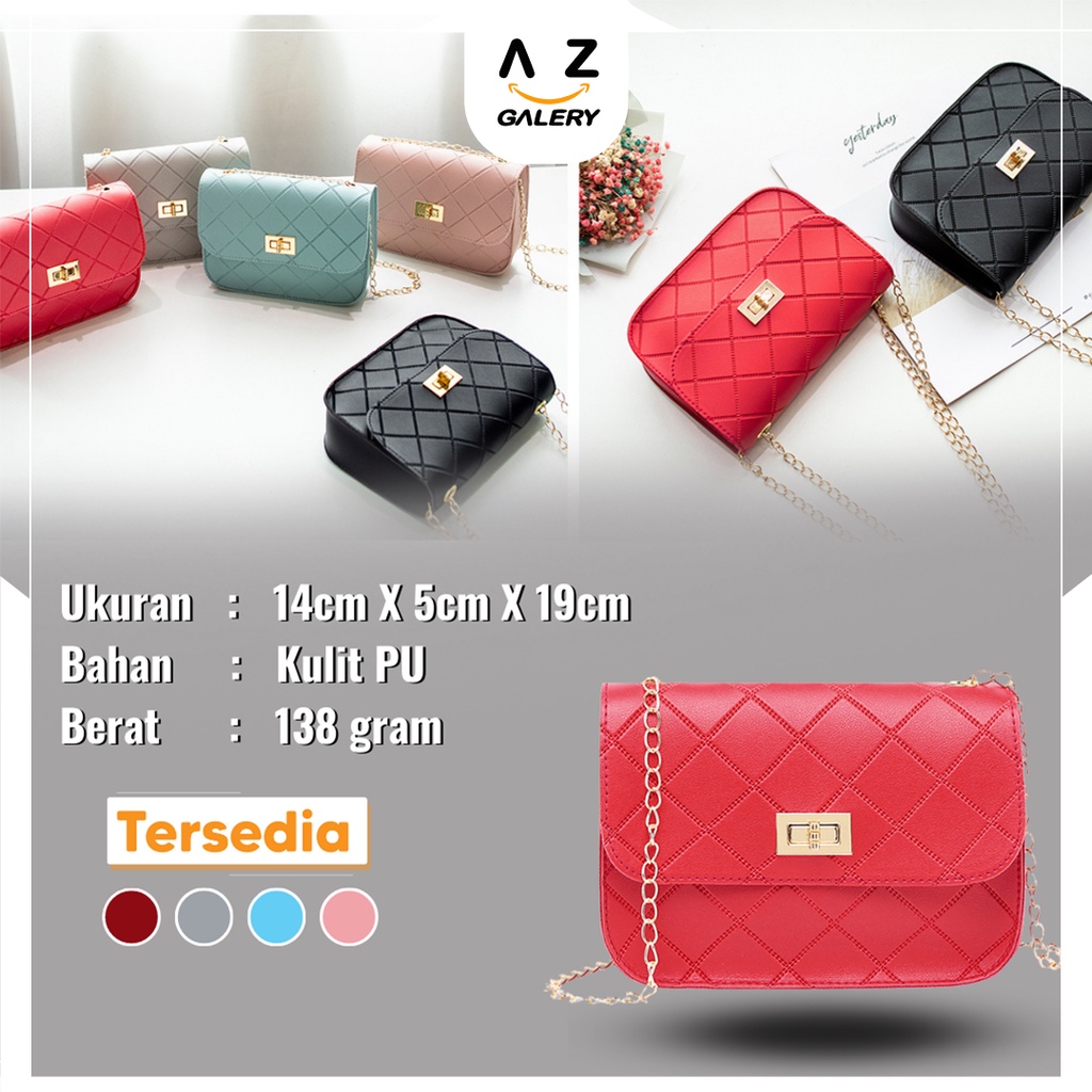 Tas Selempang Wanita Fashion Style Korea Kasual Tas Bahu Mini Cewek Women Bag Azgalery T90