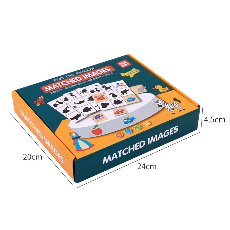 TweedyToys - Puzzle Bayangan Matched Images / Mainan matched images shadow matching game / Mainan mencocokkan bentuk bayangan