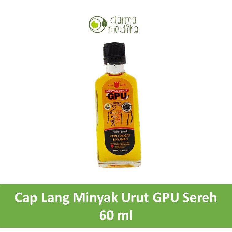 Minyak Urut GPU 60ml Cap Lang Caplang