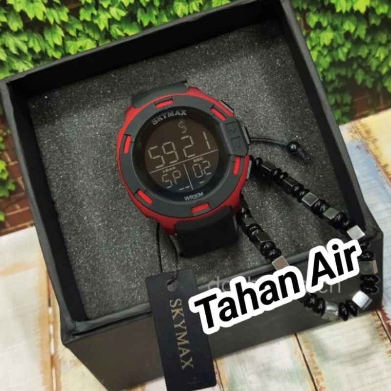 Jam Tangan Pria Sport Anti Air 30 Meter Waterproof Original Keren Free Box