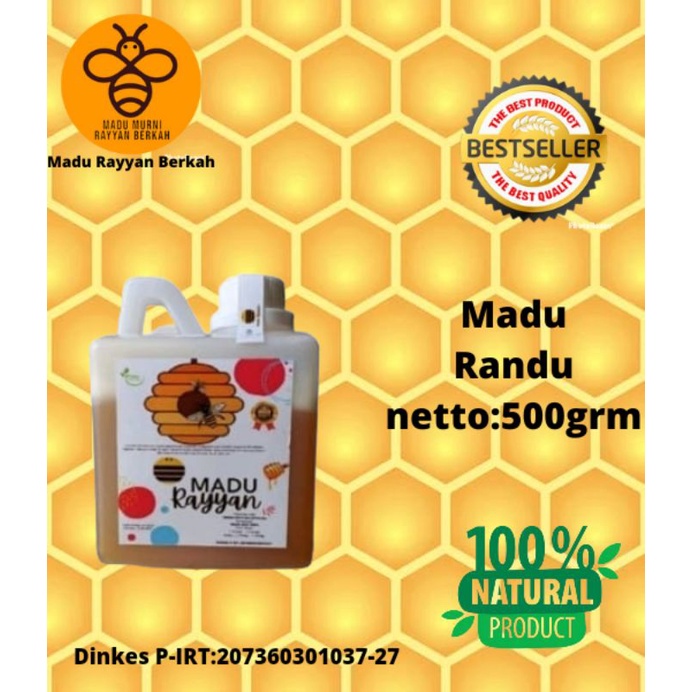 

Madu Murni Nektar Randu 500gr Pure Raw Honey Asli Alami