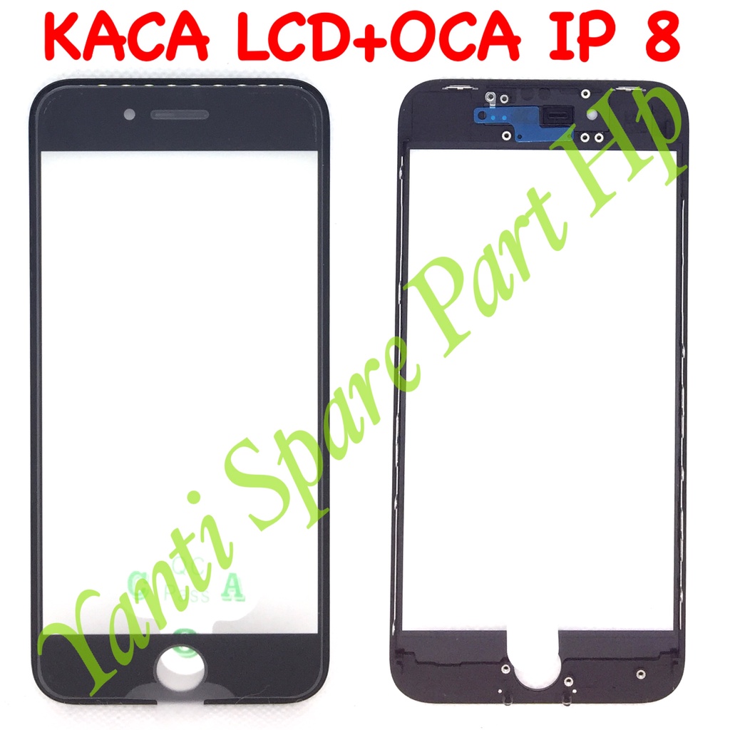 Kaca Lcd Plus Oca Plus Frame IP 8 Original Terlaris New