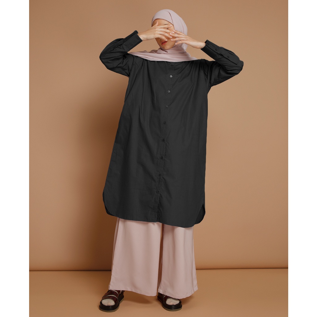 Cottoncut Lacy Long Shirt - Tunik wanita