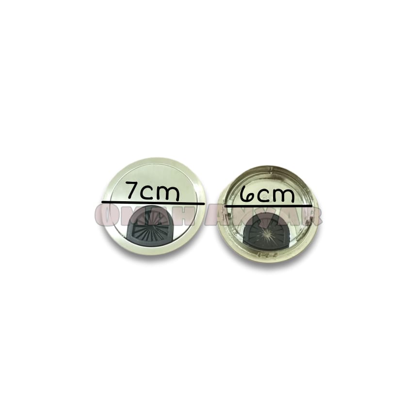 Tutup Lubang Kabel Komputer Gromet Grommet Besi Chrome SS Stainless