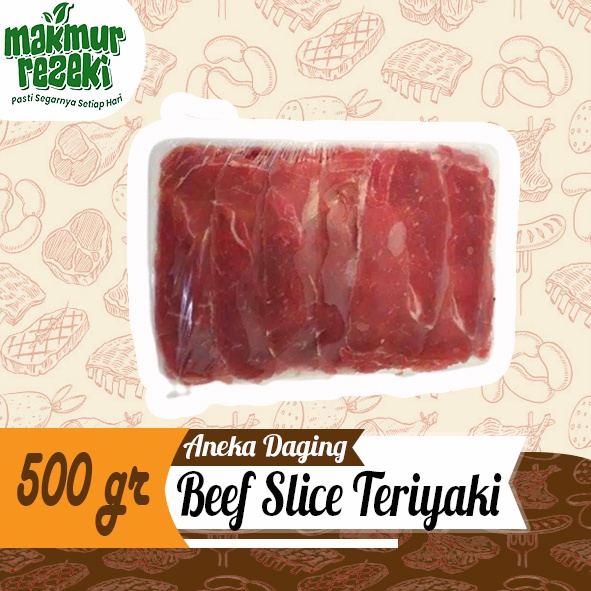 

Slice Terriyak Daging Slice Low fat 500 gram non lemak halal