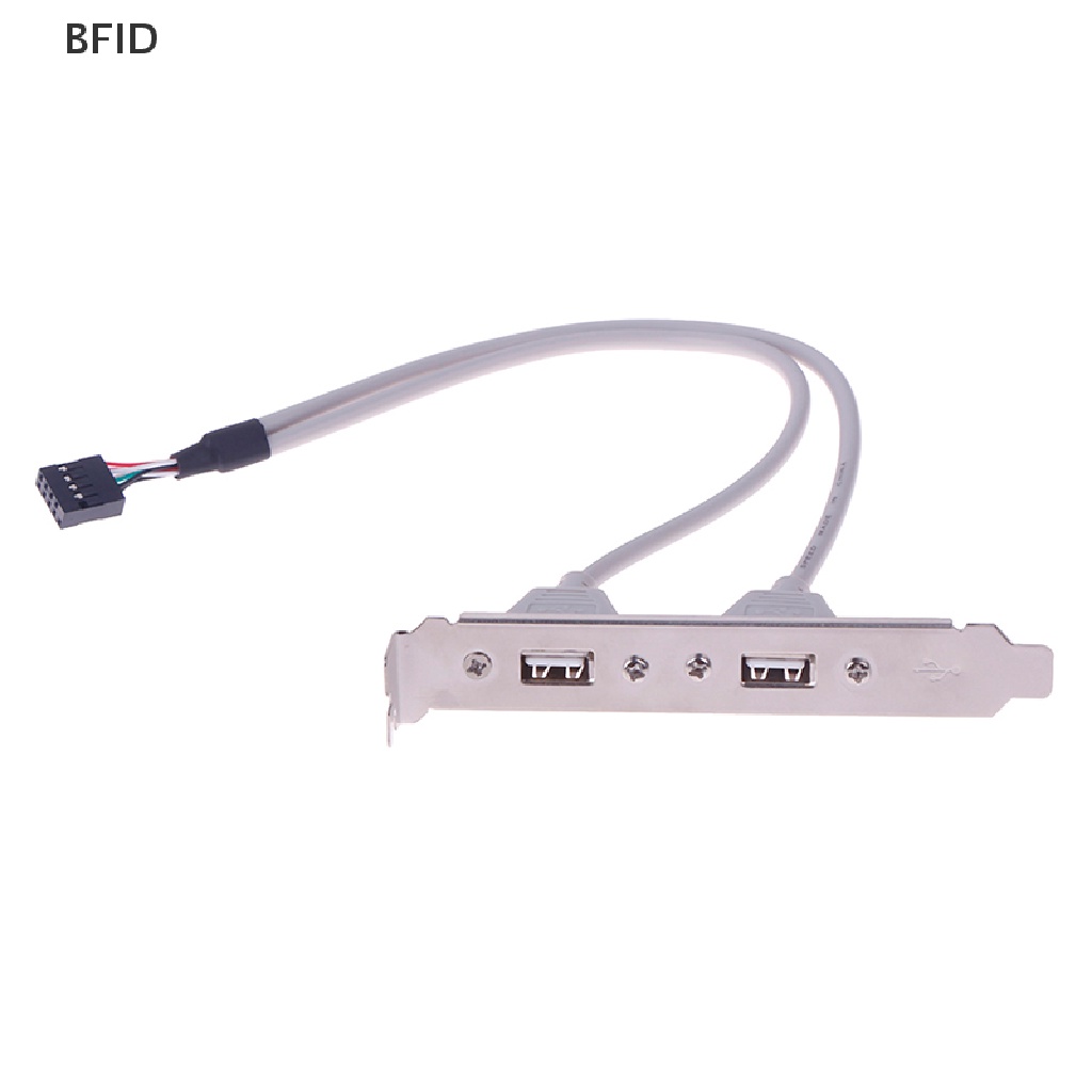 [BFID] 1pc 2port USB2.0 Ekspanding Panel Belakang Ke Motherboard USB Header Adapter [ID]
