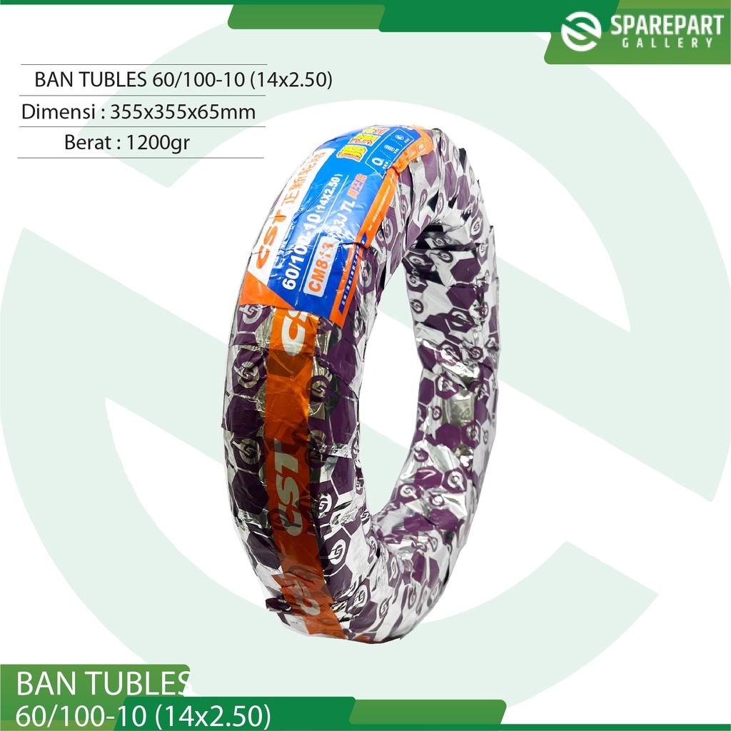 CST Ban tubles sepeda listrik 60/100-10 (14x2.50)