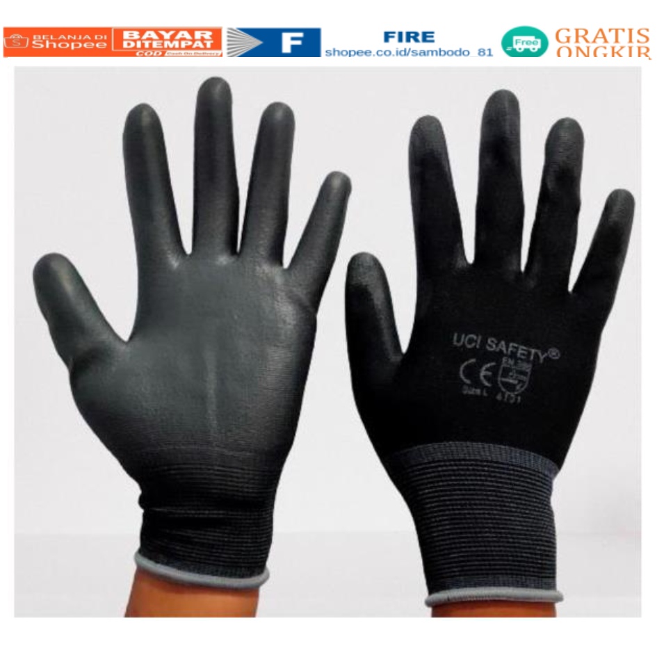 Sarung Tangan Kerja Palmfit Comet 805 Hitam