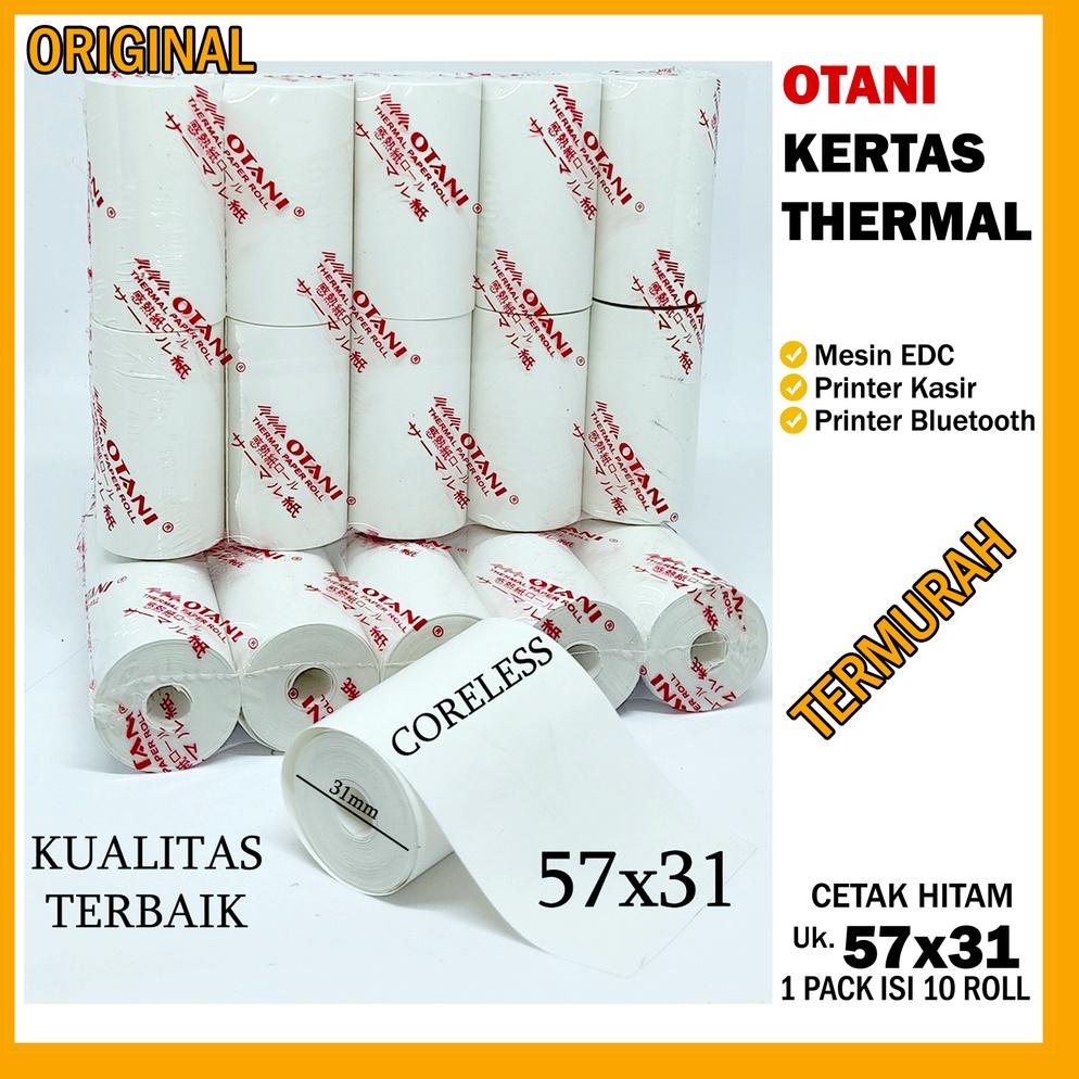 

[QHQ] OTANI Kertas Thermal/ Struk/ Kasir/ Bluetooth/ Paper Roll EDC 57x31mm 57x30 chtnq