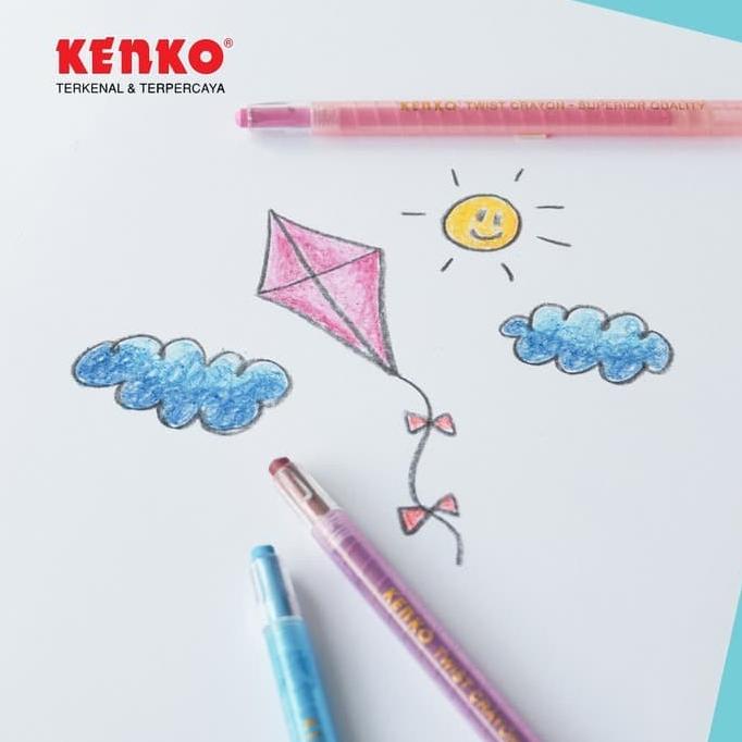 

Update! Twist Crayon / Crayon Putar Kenko isi 24 warna ,.