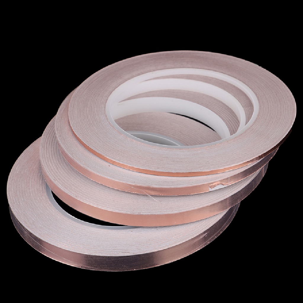 Deid 30M Single Side Conductive Copper Foil Tape Strip Perekat EMI Shielding Tape Martijn