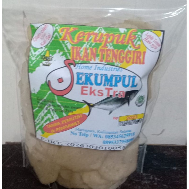 

Kerupuk Ikan Tenggiri cap "Sekumpul" Berat : 275gram