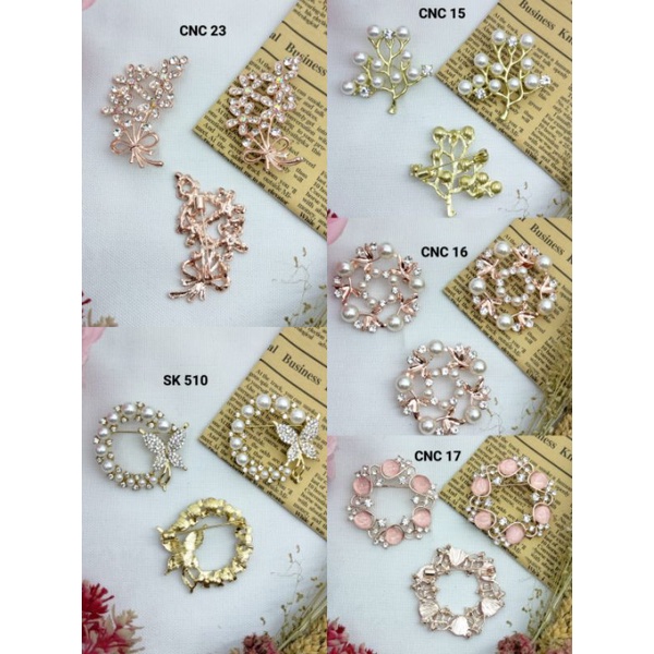 Bros korea cantik / Bros hijab Mutiara /pcs