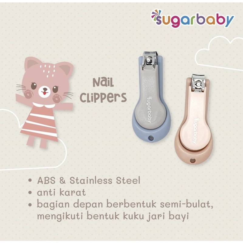 SUGARBABY Sugar Baby 5in1 Manicure Set - Alat Perawatan Bayi/Baby nail clipper/Gunting kuku Anak bayi