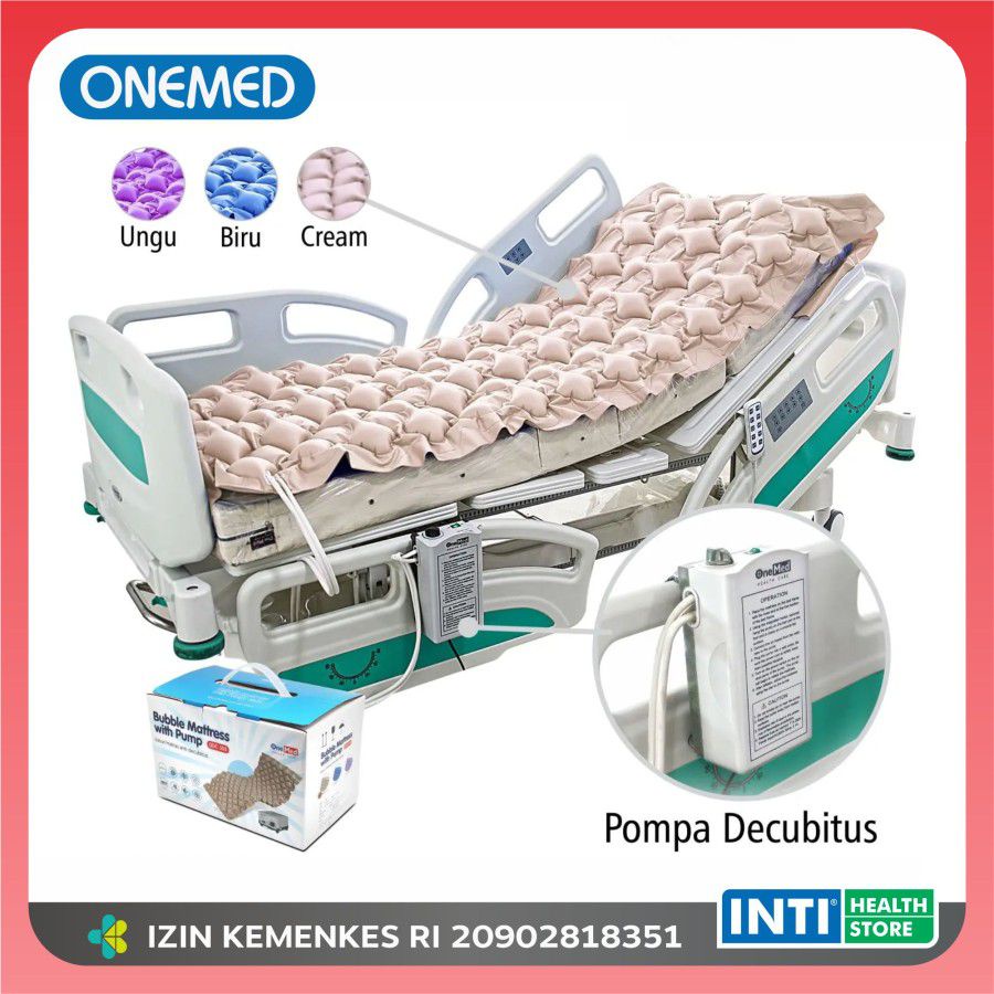 Onemed | Bubble Mattress + Pump QDC-303 | Kasur Matras Anti Decubitus