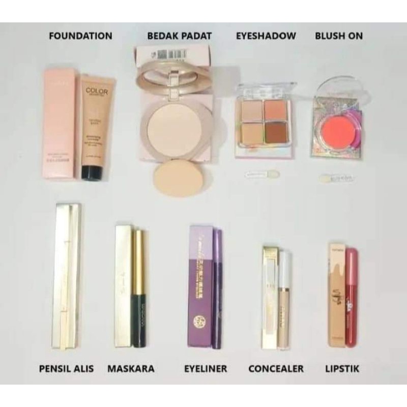 Set Make up pemula 9 in 1 lengkap termurah