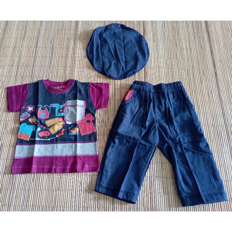 SALE CUCI GUDANG. Baju anak laki size -0 ( utk anak usia 3 - 6 bulan) Dannis Collection. LD 62 cm, p