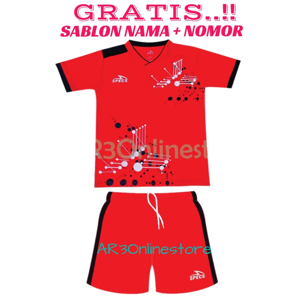 ( FREE SABLON NAMA + NOMOR ) Baju olahraga anak laki/perempuan kaos bola futsal sepak bola baminton bulutangkis terbaru