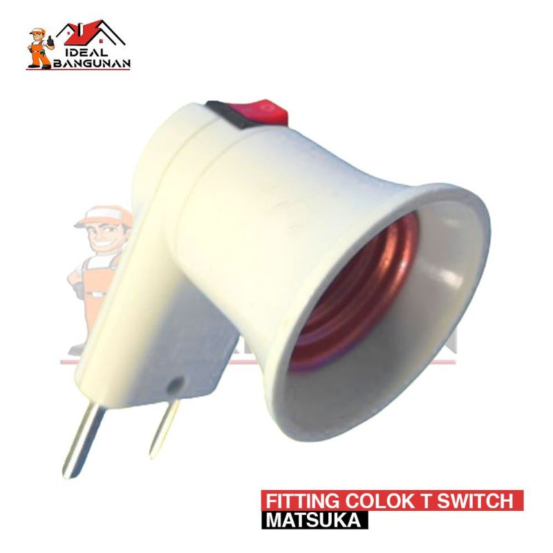 Jual Ready Fitting Colok Switch Tempat Lampu Colokan Lampu Colokan Lampu On Off