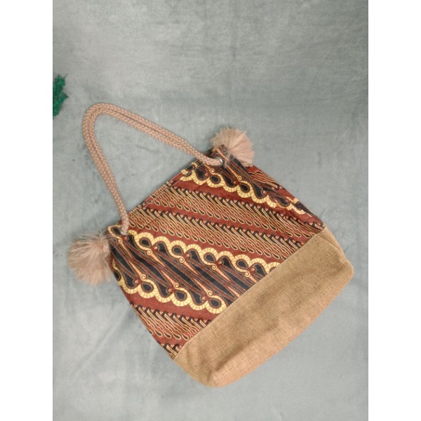 Totebag batik Jogja murah motif batik RANDOM