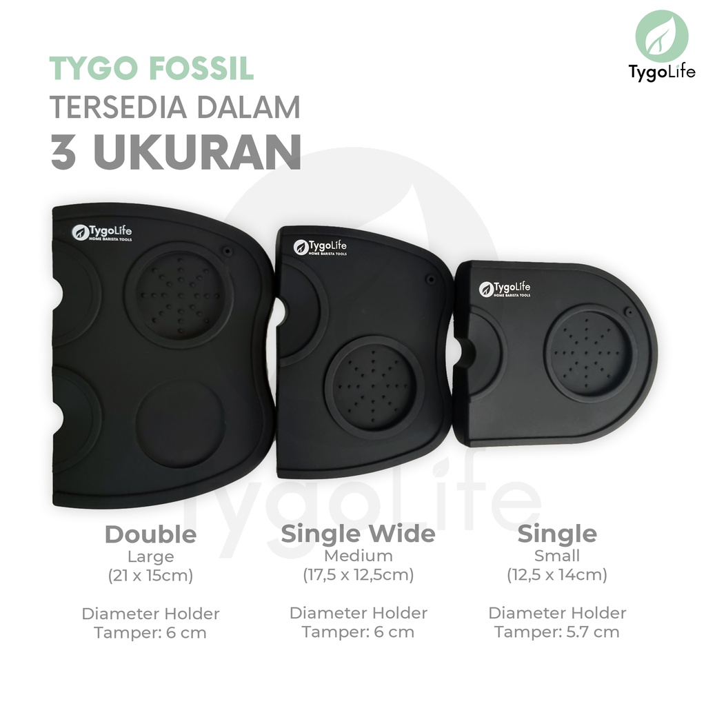 TYGO FOSSIL SILICONE TAMPING MAT FOR COFFEE / TAMPER MAT KOPI SILIKON