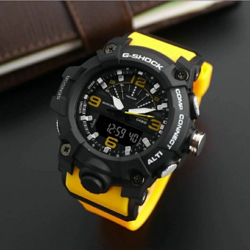 VIRALLL Jam tangan terbaru Casio Gshock GG B100 Jam sport dual time water resist