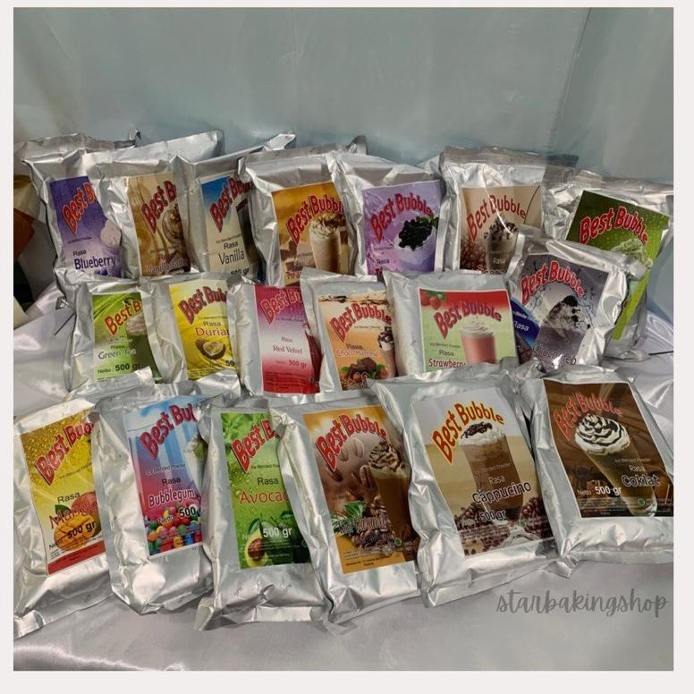 

[COD WT100] Best Bubble Ice Blended Powder 500gr | Bubuk Minuman | Bubble Drink | Powder Drink n0gcf