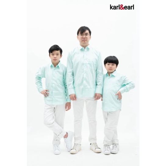 KARL & EARL Kemeja Anak Laki Laki / Kemeja Polos Anak Laki Laki / Kemeja Ayah dan Anak / Kemeja Leng