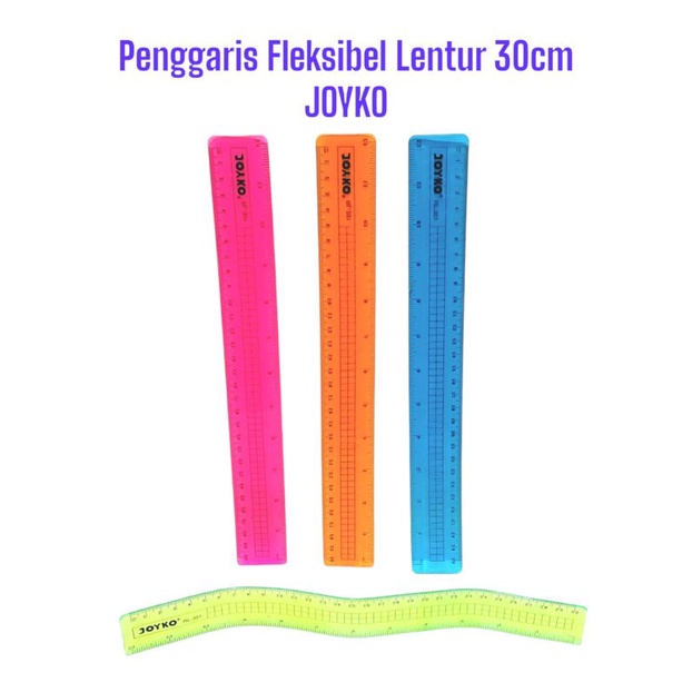 

Penggaris lentur elastis 30cm anti patah