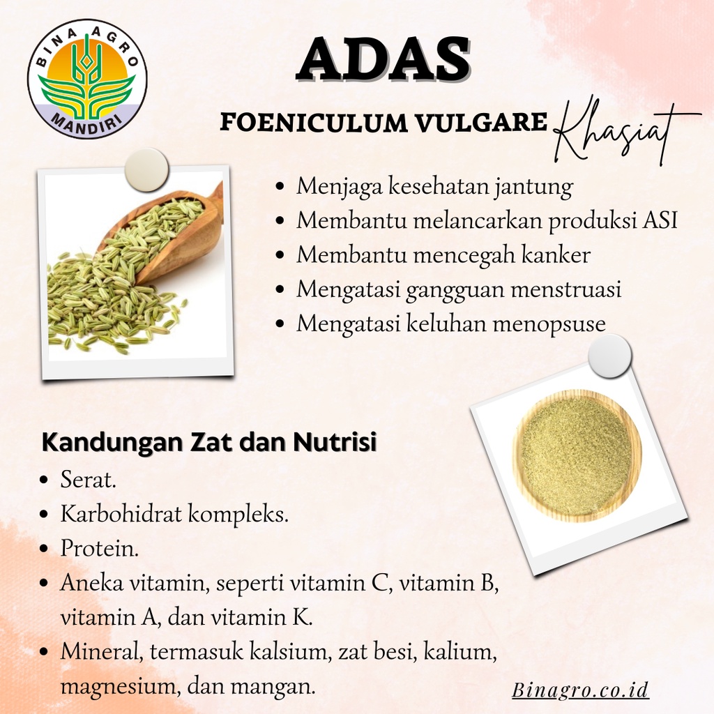 

ADAS Ekstrak Extract Jamu Adas Murni Tanpa Campuran 500 gram 1 kg Premium Binagro
