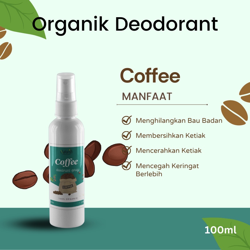 Organik Deodorant Spray 100ml Deodorant Tawas Cair Ampuh Mencegah Bau Ketiak dan Badan Non Alkohol