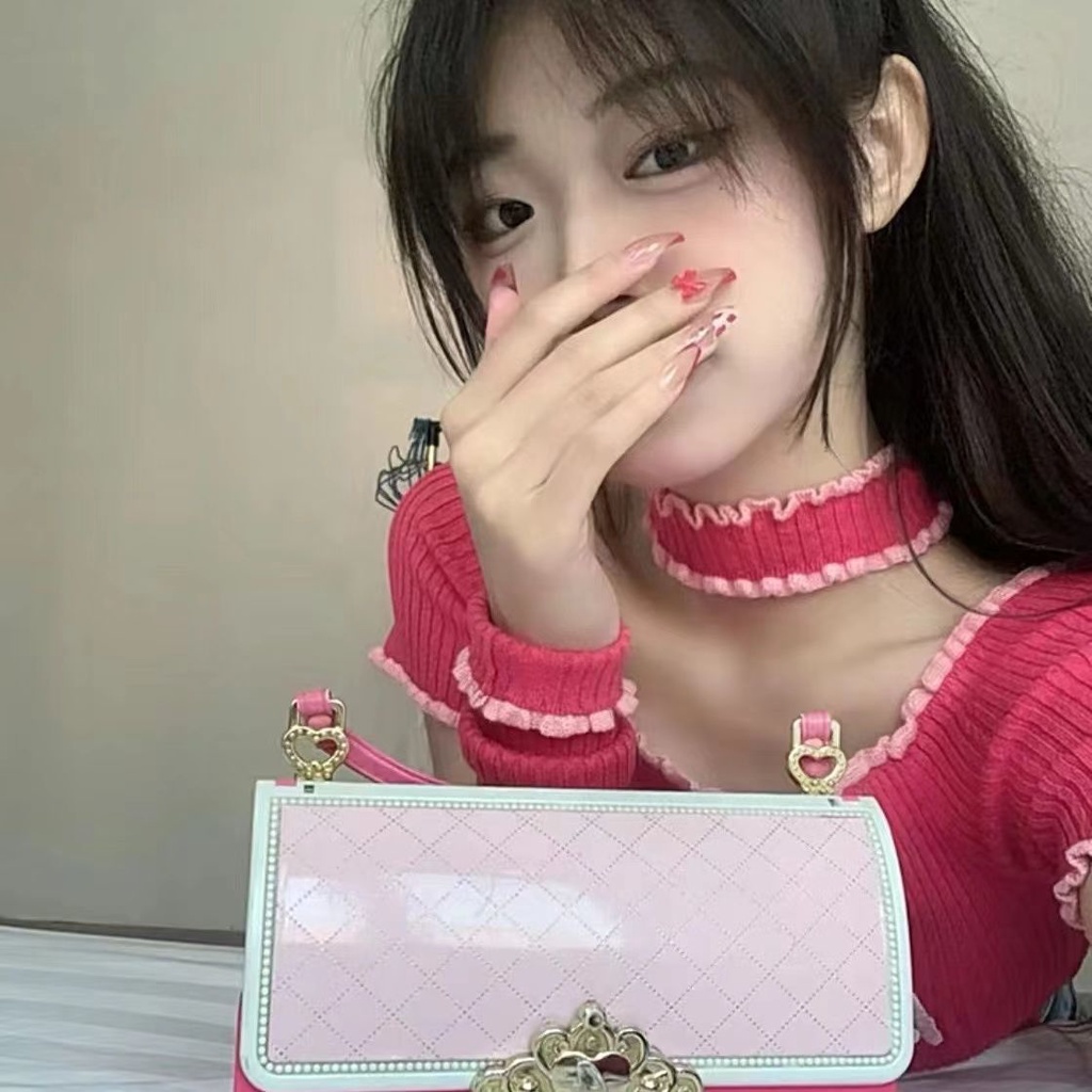 Keren!!! [Bordir Keinginan Murni] Hot Girl Slim Short High Waist Short Sleeve INS Super Hot Net Red Show White Top Dress