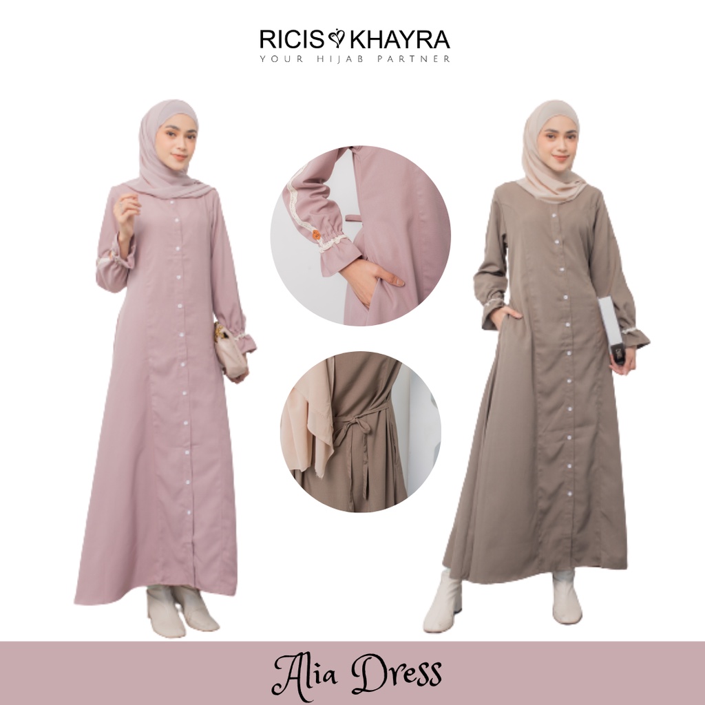 Ricis by Khayra - ALIA DRESS | Gamis Casual