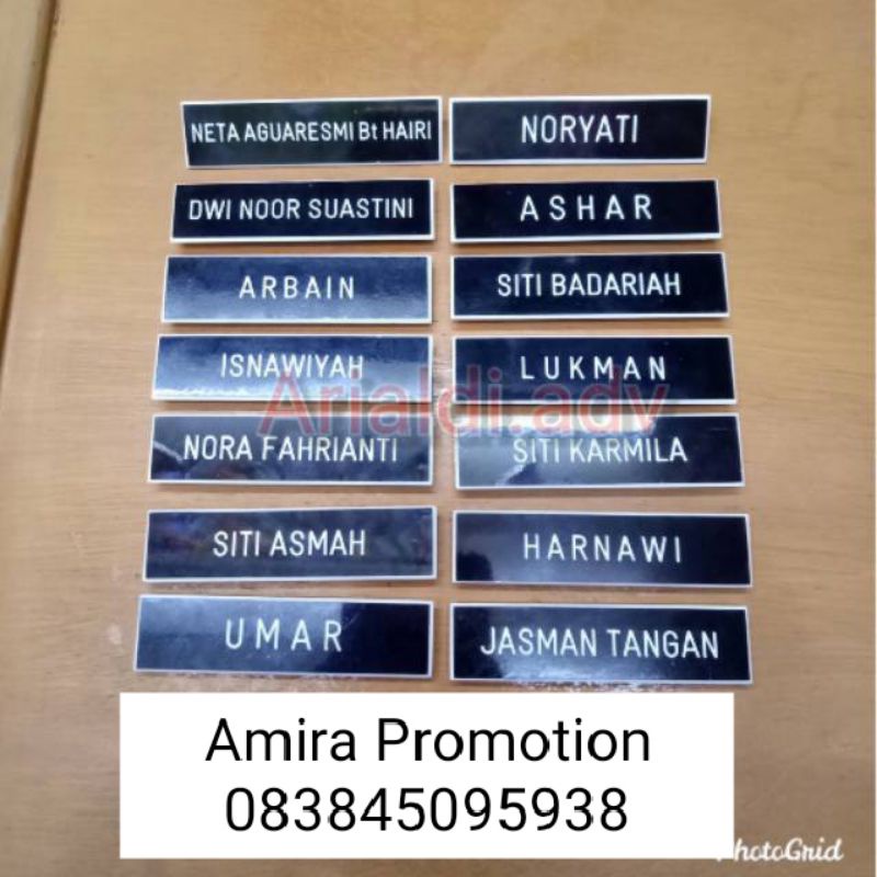 

Name tag akrilik