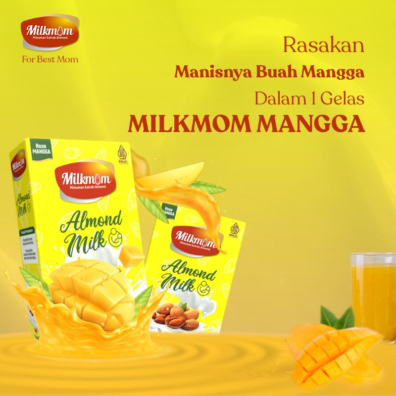 MILKMOM asi booster almond dan susu ibu hamil