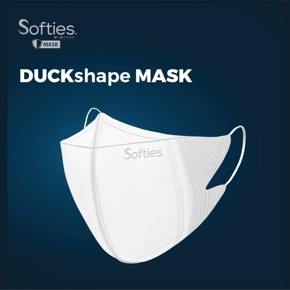 Softies Duck Shape Mask Surgical 3 ply Masker Medis Dewasa - 5 Pcs