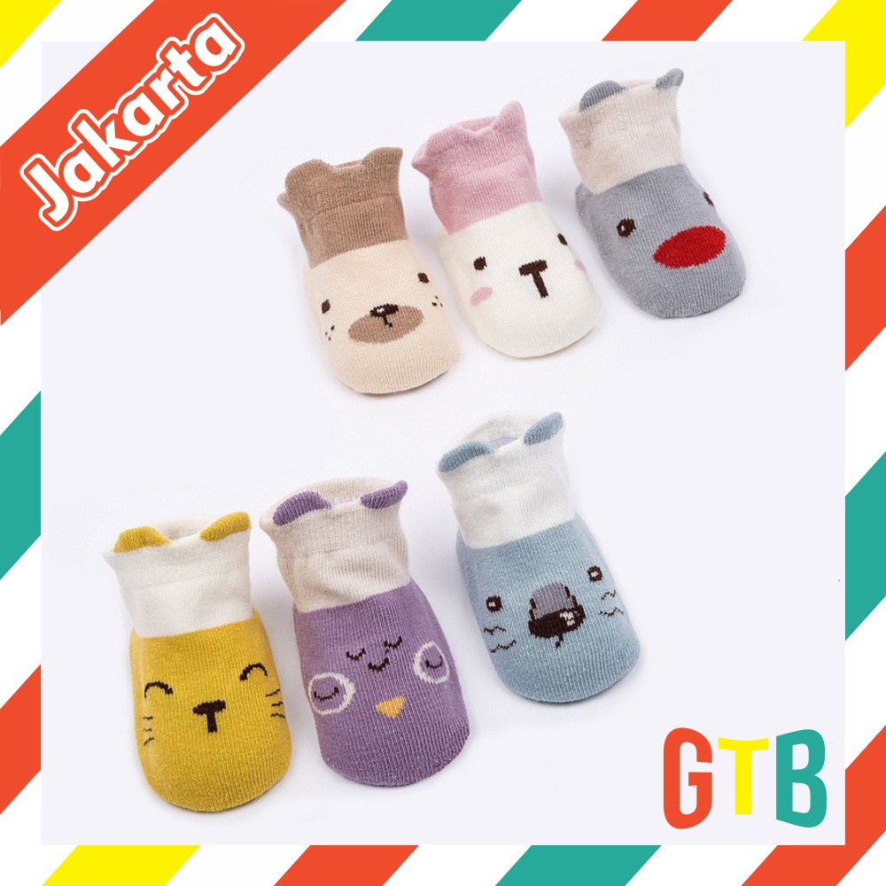 GTB SEPATU PREWALKER ANTI SLIP BAYI KARAKTER ANIMAL CUTE / SEPATU KAOS KAKI KOREA FASHIONABLE KK035