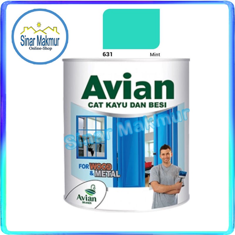 Cat Kayu Besi 1 KG 0,9 Liter 631 Mint (AVIAN)