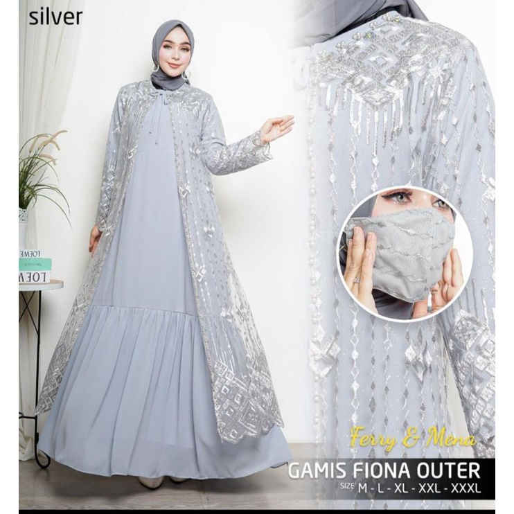 Gamis tille pesta modern//gamis tulle kondangan//gamis pesta seragaman//fashion muslim