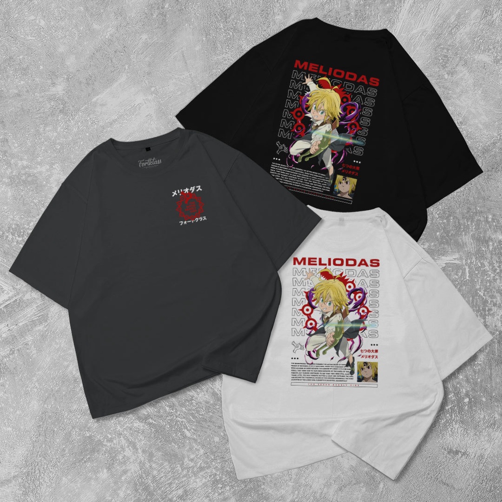HIPNOP Kaos Oversize Melidos T-Shirt Cowok Premium