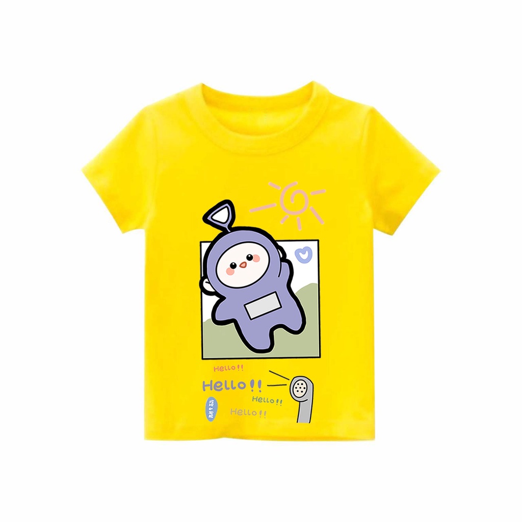 Kaos Anak laki-laki &amp; perempuan motif teletubbies | kaos combed 30s printing | Kaos Distro anak