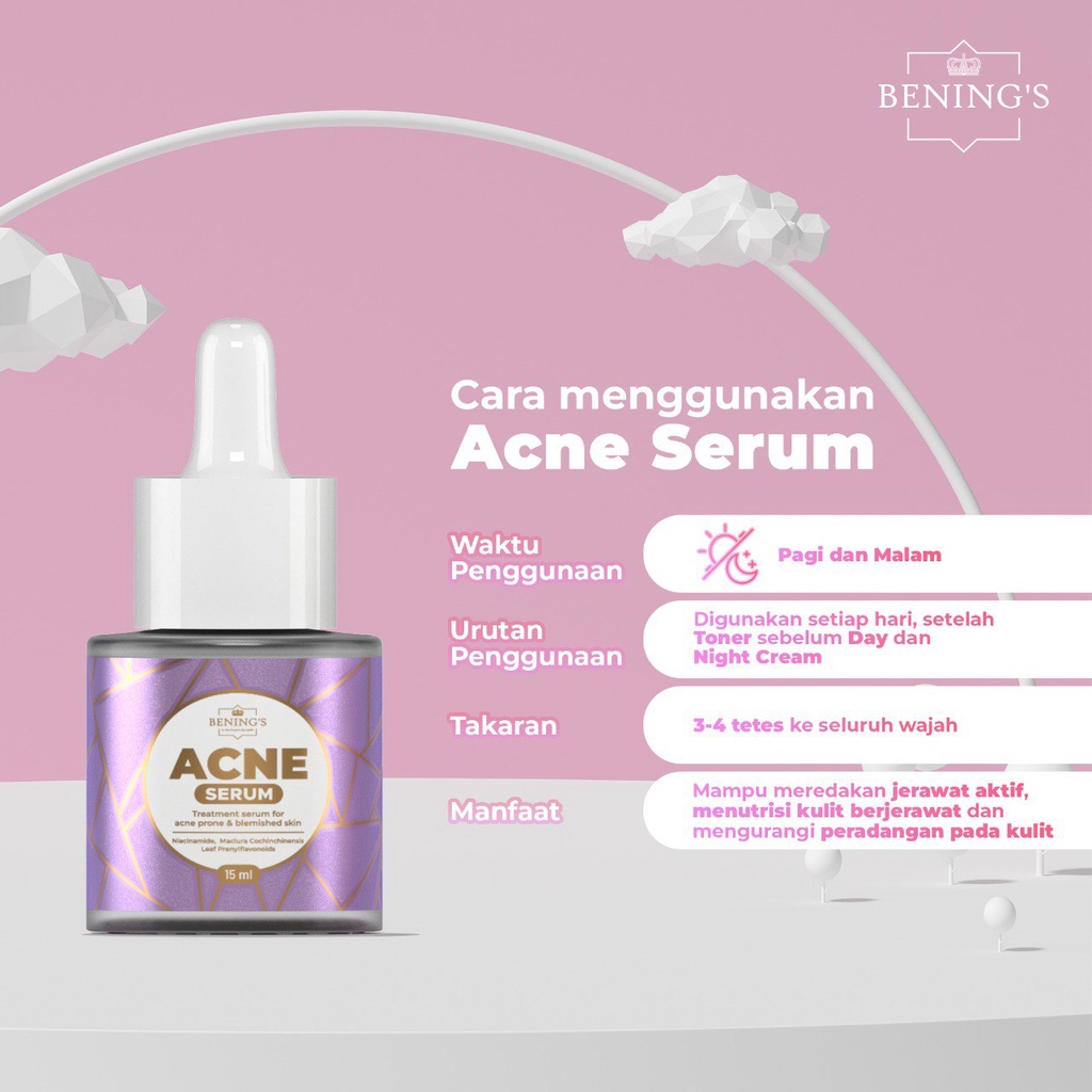 Bening Skincare Doctor Oky Pratama Serum Acne Benings Clinic